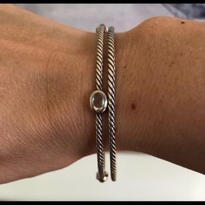 David Yurman White Quartz Bracelets